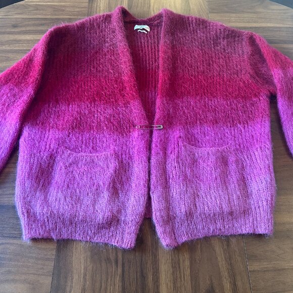Isabel Marant Pre-Owned Dana Oversized Cardigan Ombre Mohair Size 38 - Picture 5 of 8